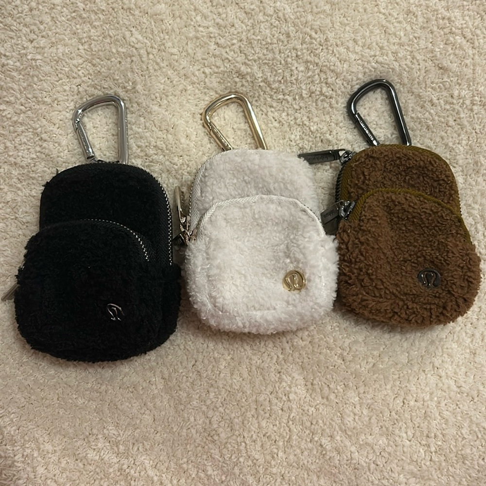 lululemon fleece city adventurer nano clip on backpacks (set of 3)